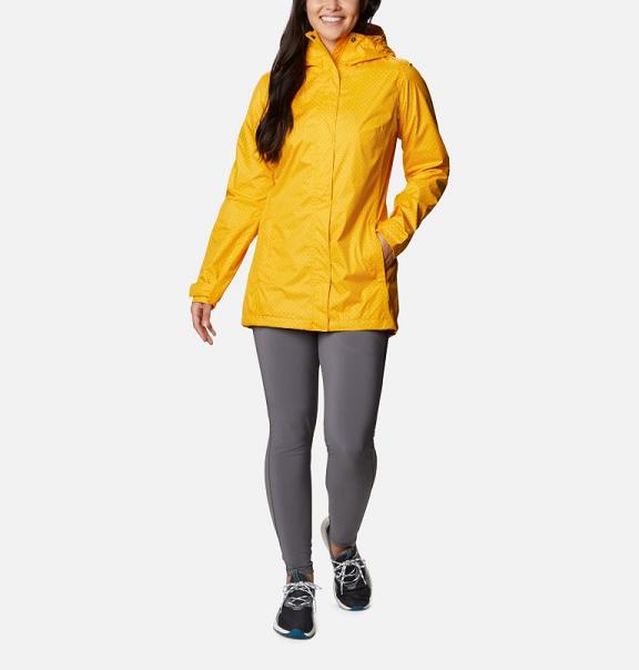 Columbia Womens Rain Jacket UK Sale - Splash A Little II Jackets Yellow UK-16471